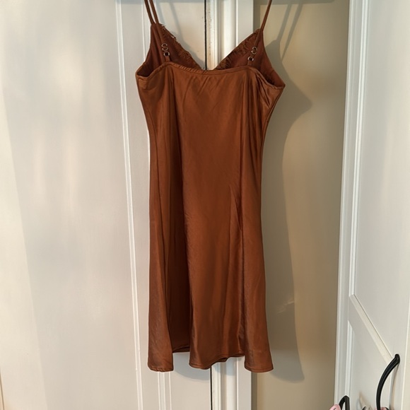 Urban outfitters Kiss the Sky brown slip dress - Picture 2 of 5